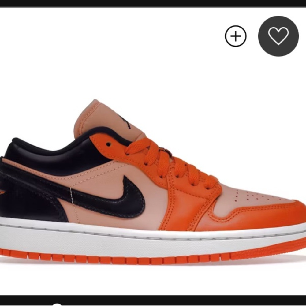 Nike Air Jordan Low Crimson Orange and Black